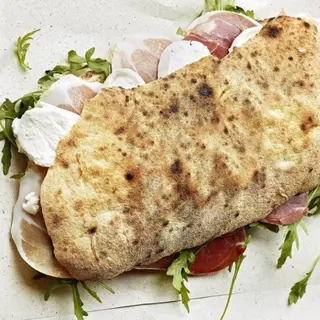 Ciabatta: san Daniele, grana, rucola, pomodoro