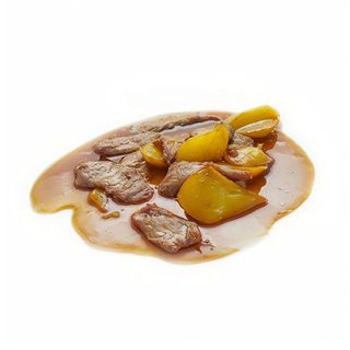 220. Filetti di manzo saltati con patate