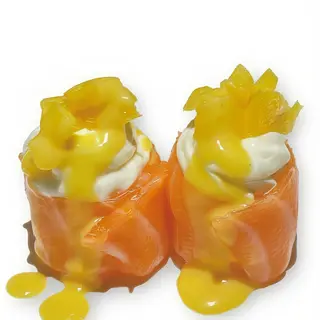 54. Gunkan Philadelphia mango