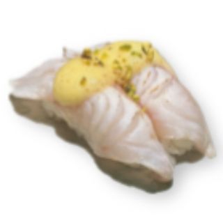 66. Nigiri branzino flambé 