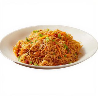 Spaghetti di riso verdure