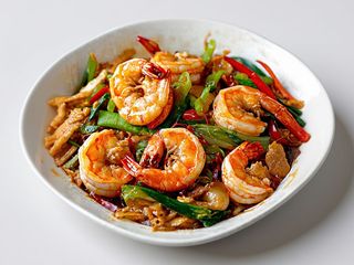 Gamberi con cinque colori