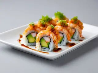 Uramaki ebiten avocado