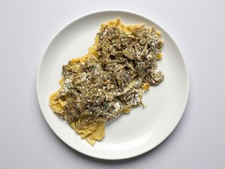 Fettuccine ai carciofi e pecorino