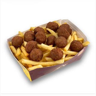 Patatine fritte e polpettine