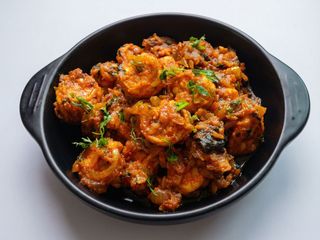 Jhinga tawa masala