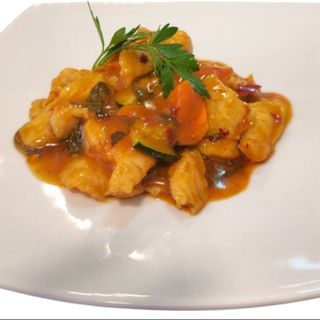 Gamberi Basilico
