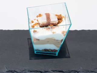 Monoporzione semifreddo kinder bueno white