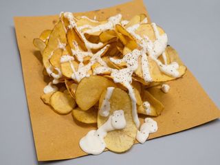 Chips pepe e fonduta grana 24 mesi