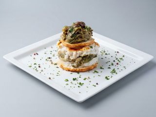 Millefoglie di baccalà