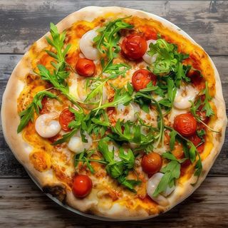 Gamberetti e rucola