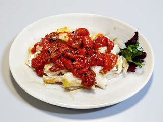 Baccala e peperoni