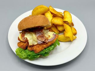 Chicken BBQ con patatine fritte