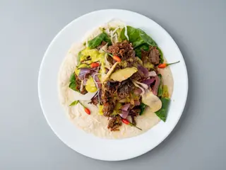 Taco morbido vegetariano fagioli 