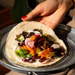Taco morbido vegano zucca