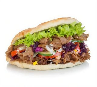 Panino kebab di manzo