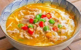 119. Manzo bollito in zuppa agroppiccante