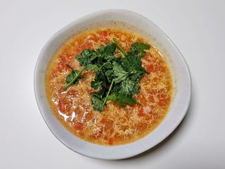 96. Zuppa di pomodoro con uova西红柿蛋汤