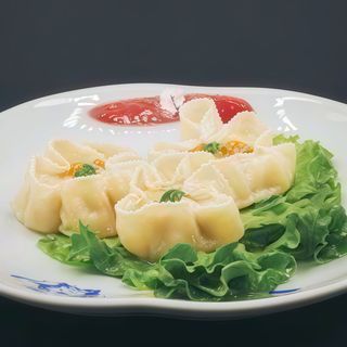 9. Ravioli di gamberi a vapore 4 pezzi