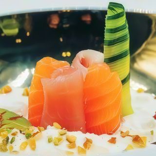 45a. Sashimi burrata