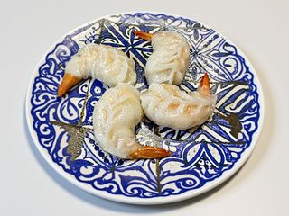 Ravioli di gamberi 4pz(senza glutine)虾饺(无麸质)