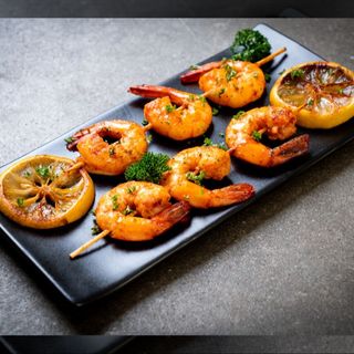 Spiedini di Gamberetti Grigliati