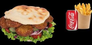 Panino falafel menu