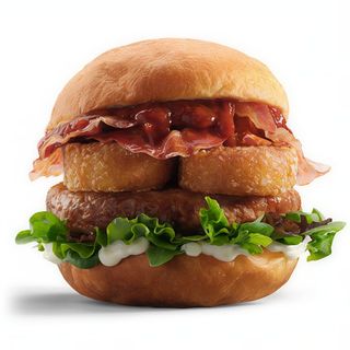 Bomba hamburger con rosti di patate