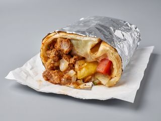 Burrito pollo e chorizo