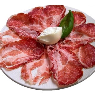 Coppa piacentina e burrata