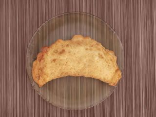 Pizza fritta ripiena di scarole