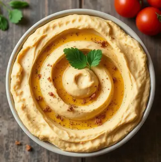 Hummus con piadina