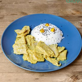 Riso e straccetti di soia