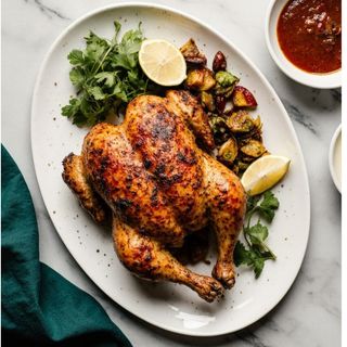 Galletto alla griglia chimichurri e avocado