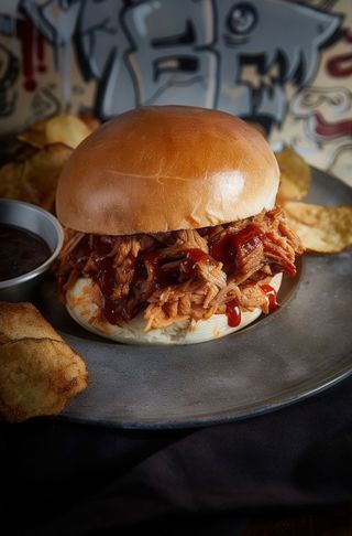 Pulled smoked pork