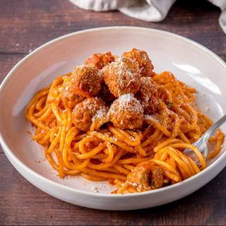 Tonnarelli con polpette