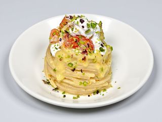 Gamberetti e pistacchio