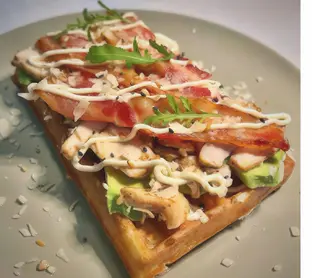 Waffle salato