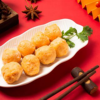 Polpette di gamberi fritte