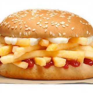 panino con patatine fritte 