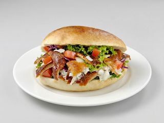Panino kebab menù
