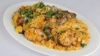 Mix fish byriani