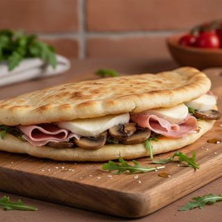 Cotto e funghi
