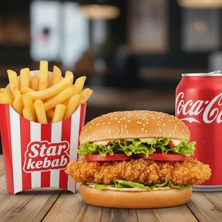 Combo chicken burger