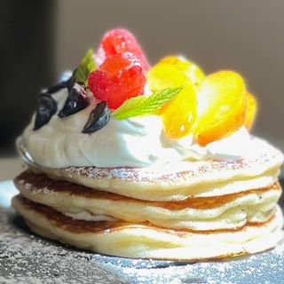 Pancake yogurt greco frutta