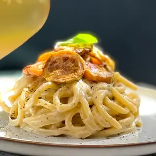 Cacio e pepe vegan