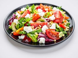 Insalata crudo e stracciatella