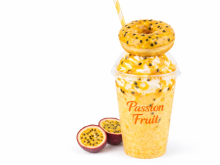 Milkshake Passion fruit + donut