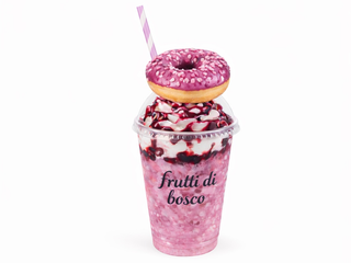 Milkshake frutti di bosco + donut