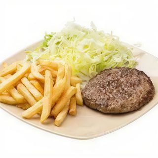 Hamburger di scottona e patatine 